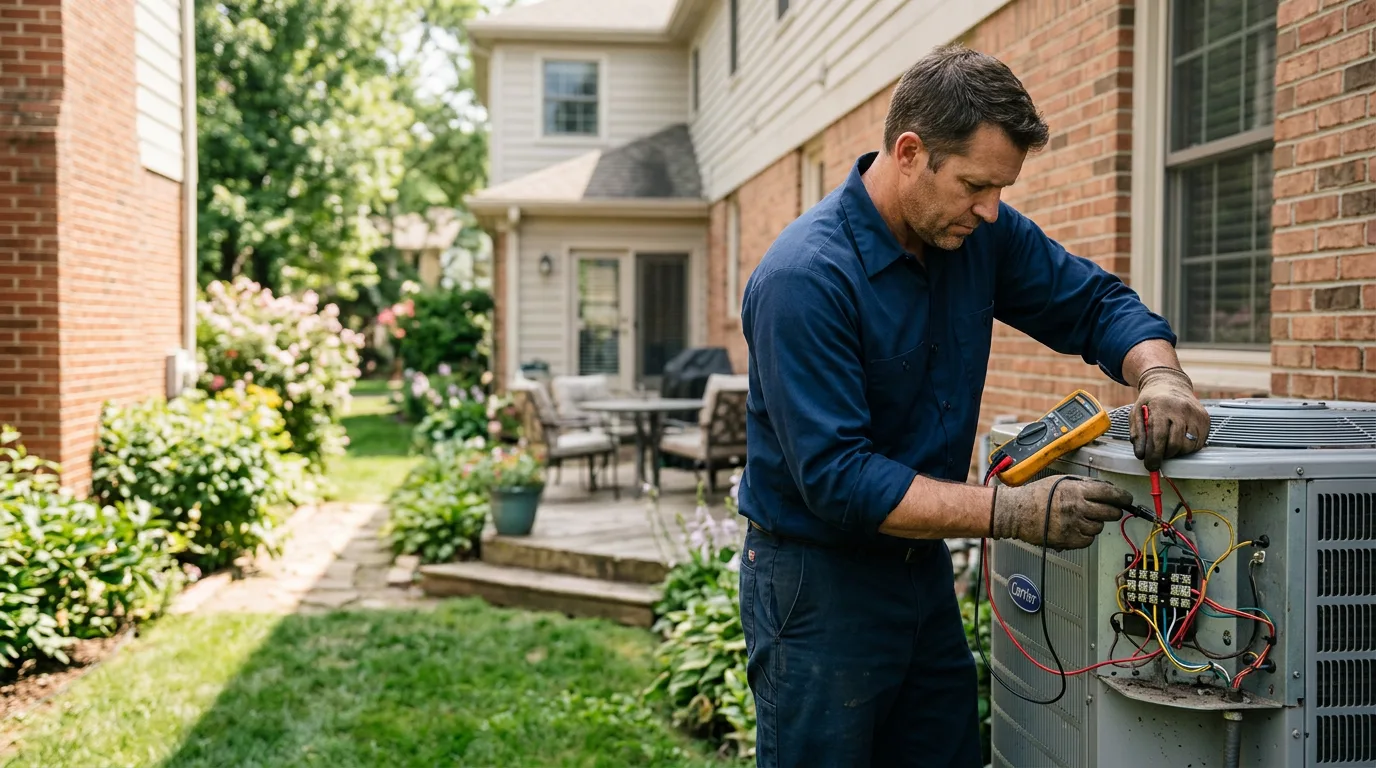 HVAC technician working near Blacklick, OH